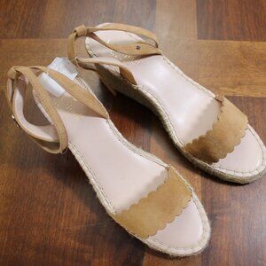 Kate Spade Theodora Espadrille Wedge Sandals Size 7.5 NWOB